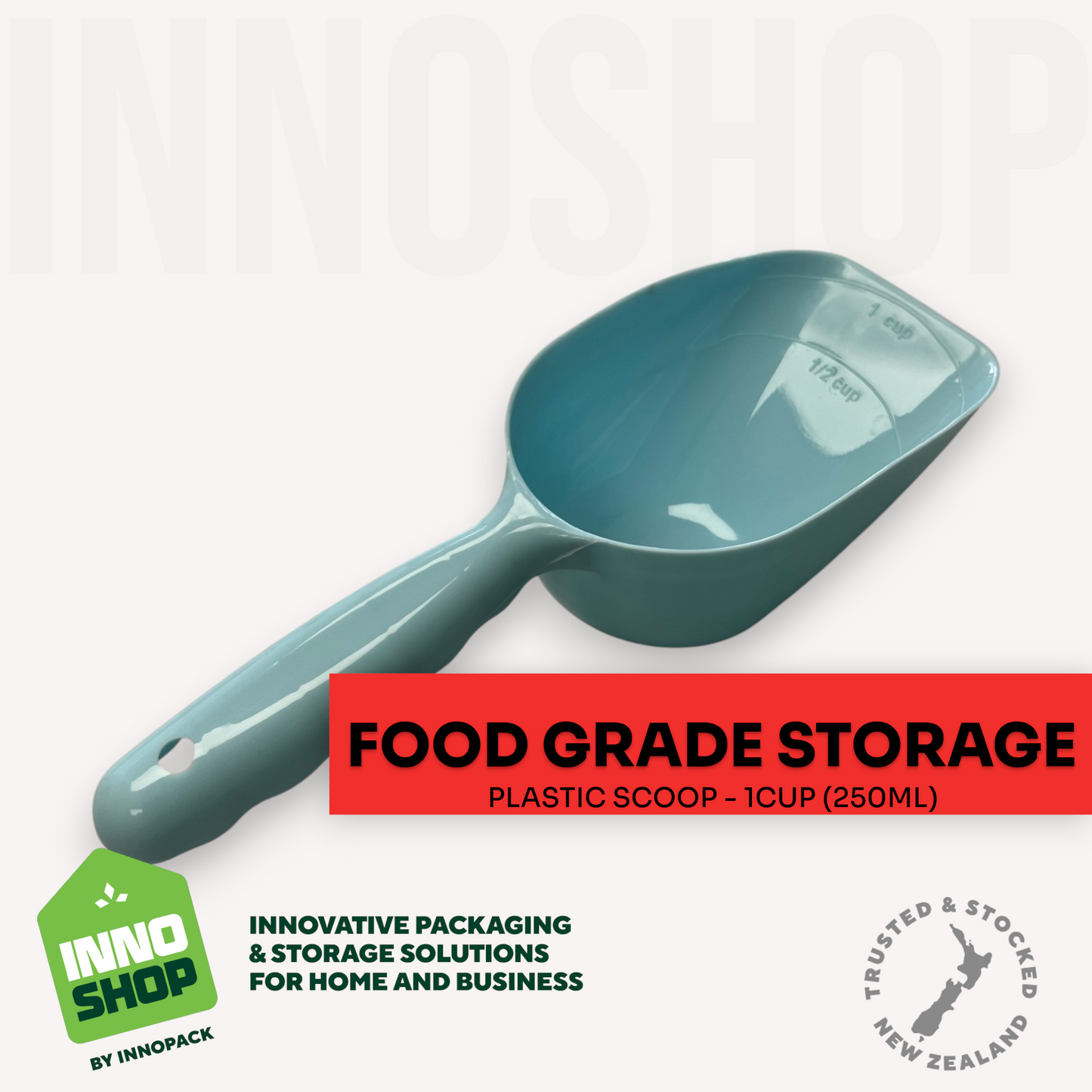 1 CUP BLUE PLASTIC SCOOP
