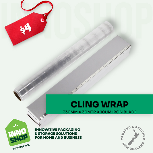CLING WRAP 330MM X 30M X 10UM IRON BLADE - 1 ROLL