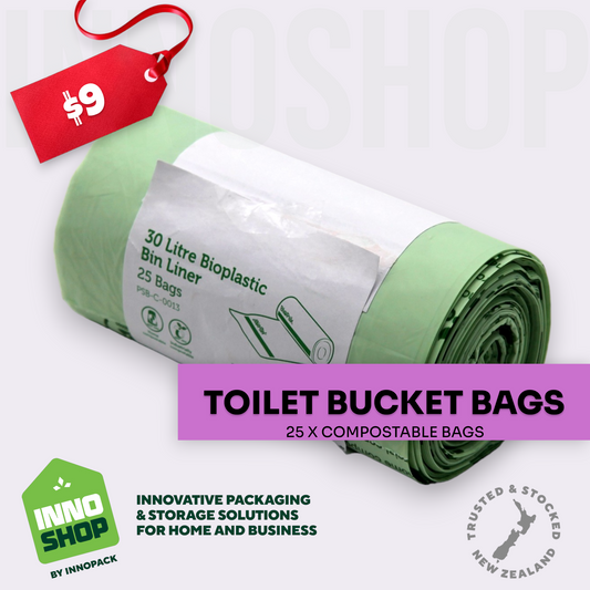 30L LOO BAGS - HOME COMPOSTABLE PACK of 25 BAGS