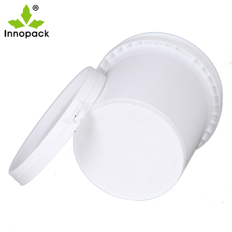 iPACK 1LTR - 25 PACK of WHITE PP PLASTIC PAIL & LID