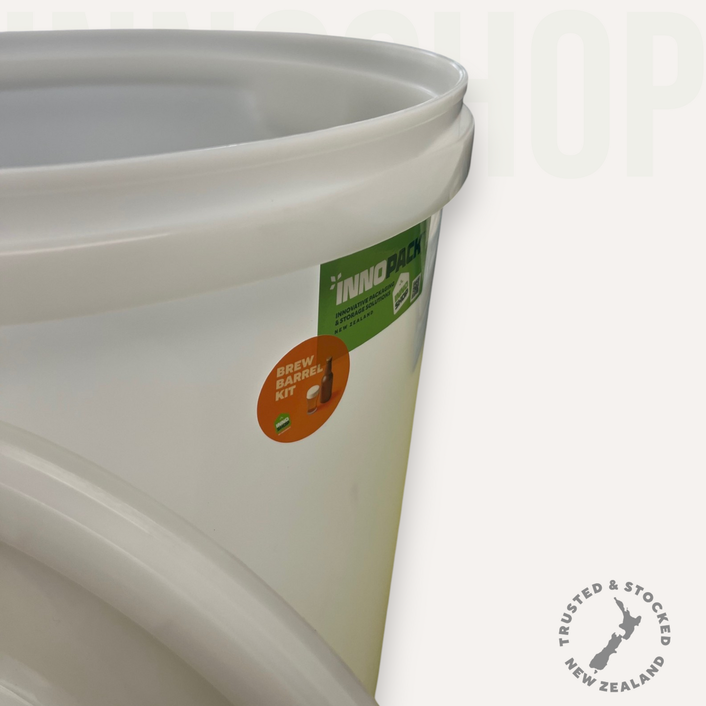 30L BREW BARREL KIT - PAIL LID TAP AIRLOCK, THERMO-STICK & BLACK GROMMET