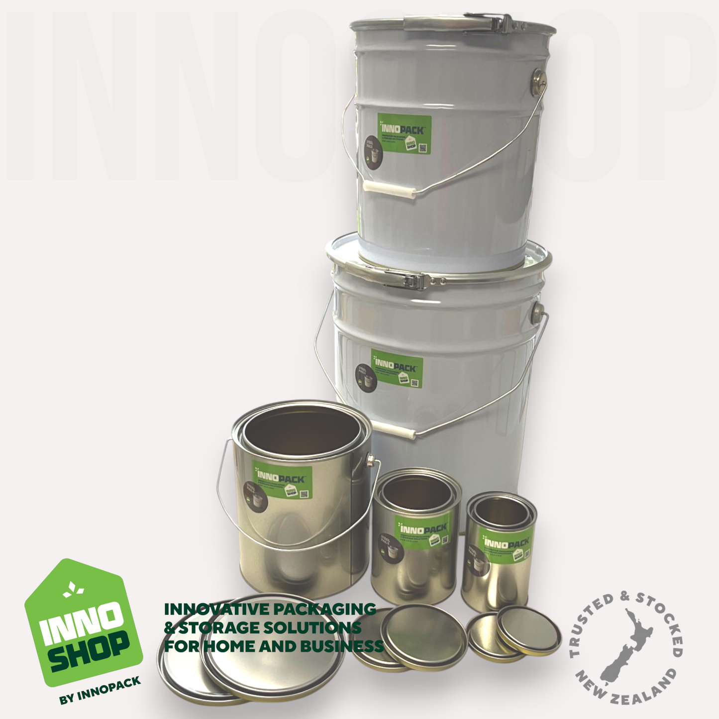 500ML SILVER RND PE LINED TIN & LID - TRIPLE TIGHT LID FORMAT 128 / CARTON