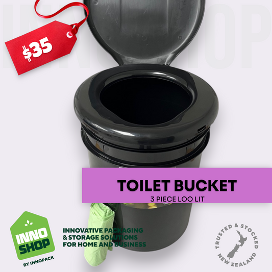 20L TOILET PAIL AND SEAT COMBO + 25 x 30L HOME COMPOSTABLE BAGS