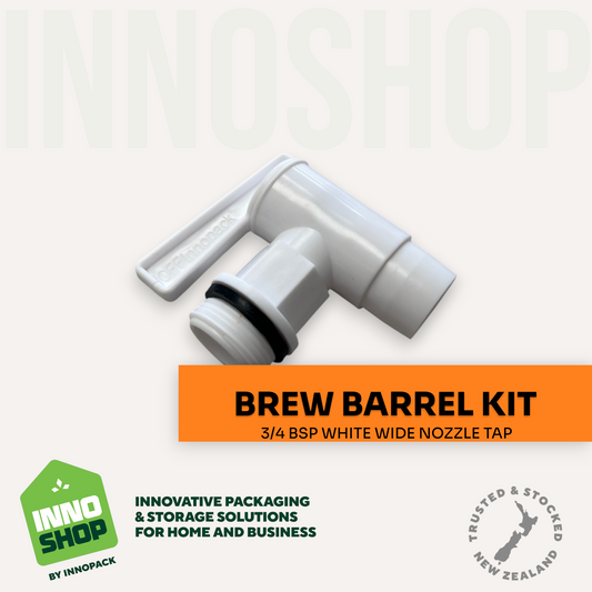 TAP WHITE 3/4 BSP INCH-WIDE NOZZLE