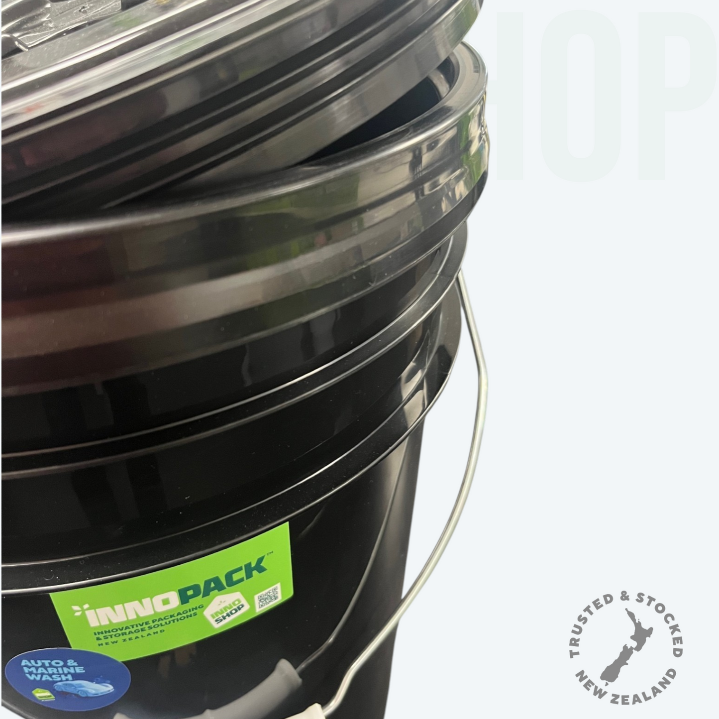 WASH BLACK RIM & TYRE BUCKET SET