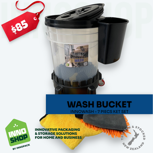 WASH 7-PIECE COMBO INC TROLLY COMES WITH 2 PIECE CLOTH / GLOVE CARE KIT