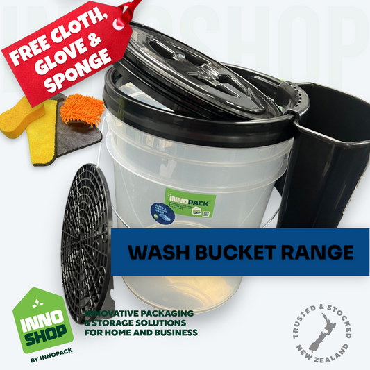 WASH 4-PIECE EXCLUDES TROLLY - FREE!!! SPONGE, CLOTH & GLOVE