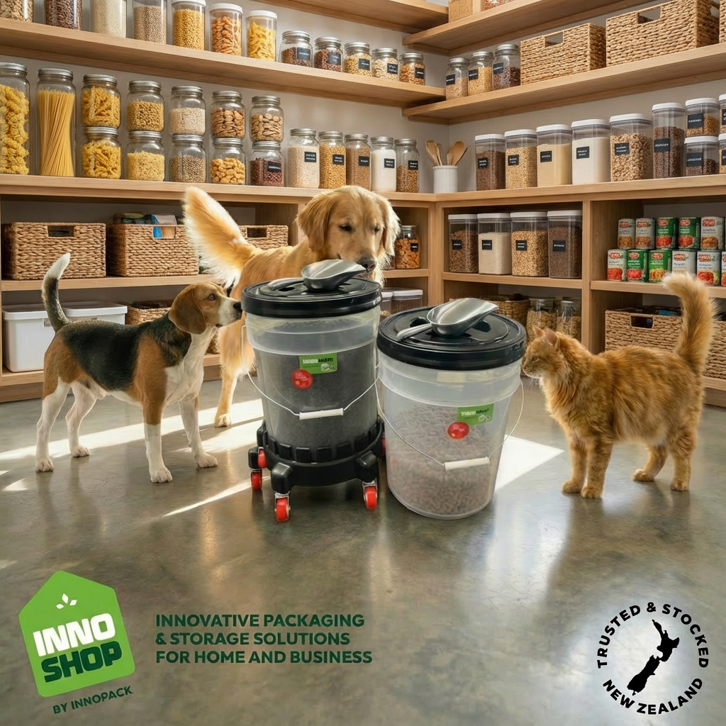 20L STORAGE PAIL & GAMMA SEAL SCREW LID & 350ML ALUMINIUM SCOOP