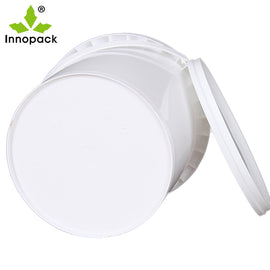 iPACK 4LTR - 10 PK of WHITE PP PLASTIC PAIL & LID