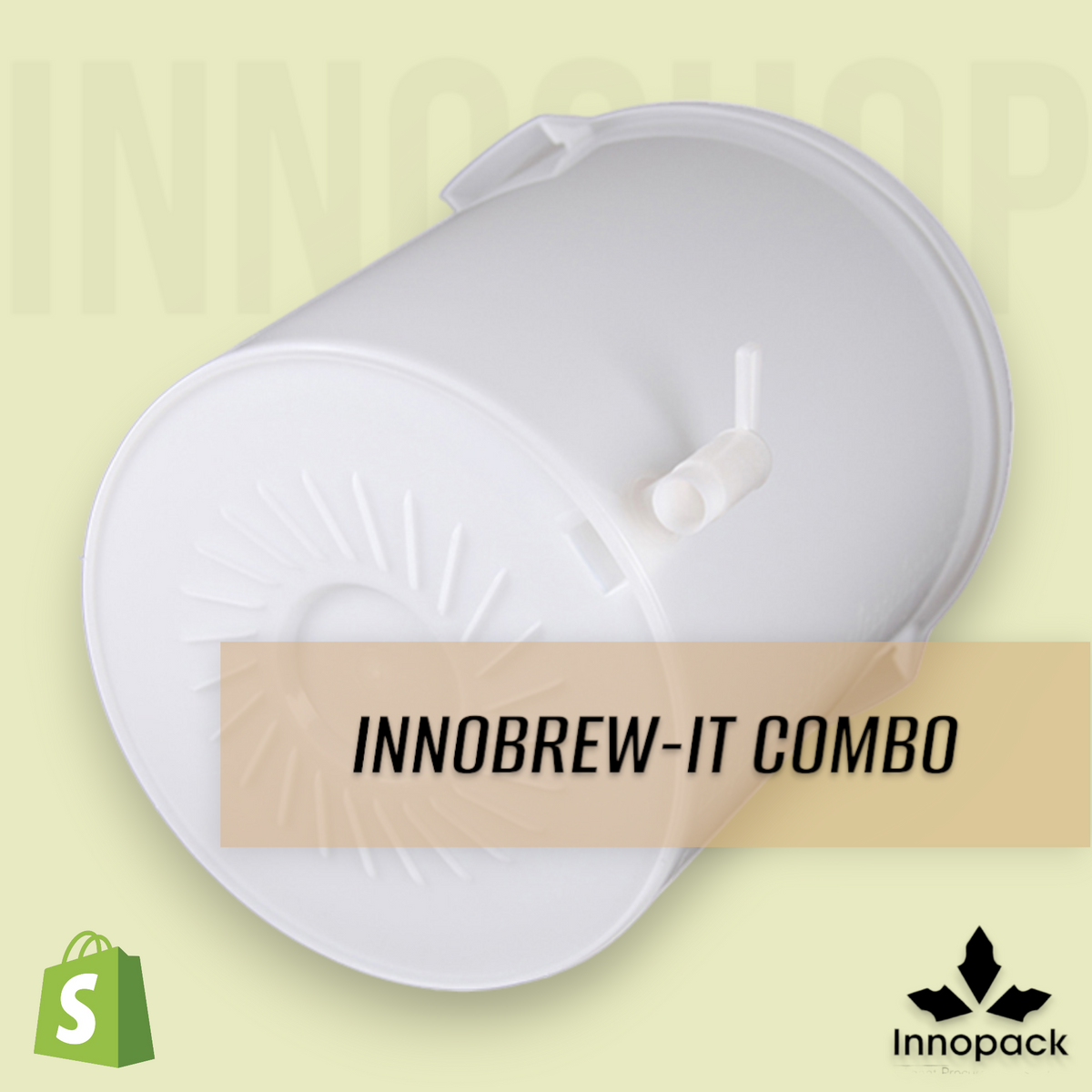Innopack INNOBREW IT 30L FERMENTER KIT - PAIL LID TAP AIRLOCK & BLACK GROMMET ...