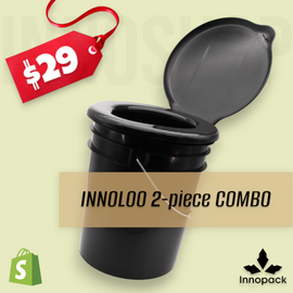 INNOLOO 20L PAIL & TOILET SEAT COMBO