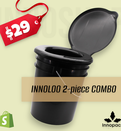 INNOLOO 20L PAIL & TOILET SEAT COMBO