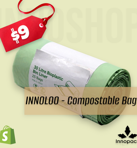INNOLOO PK of 25 x 30L HOME COMPOSTABLE BAGS
