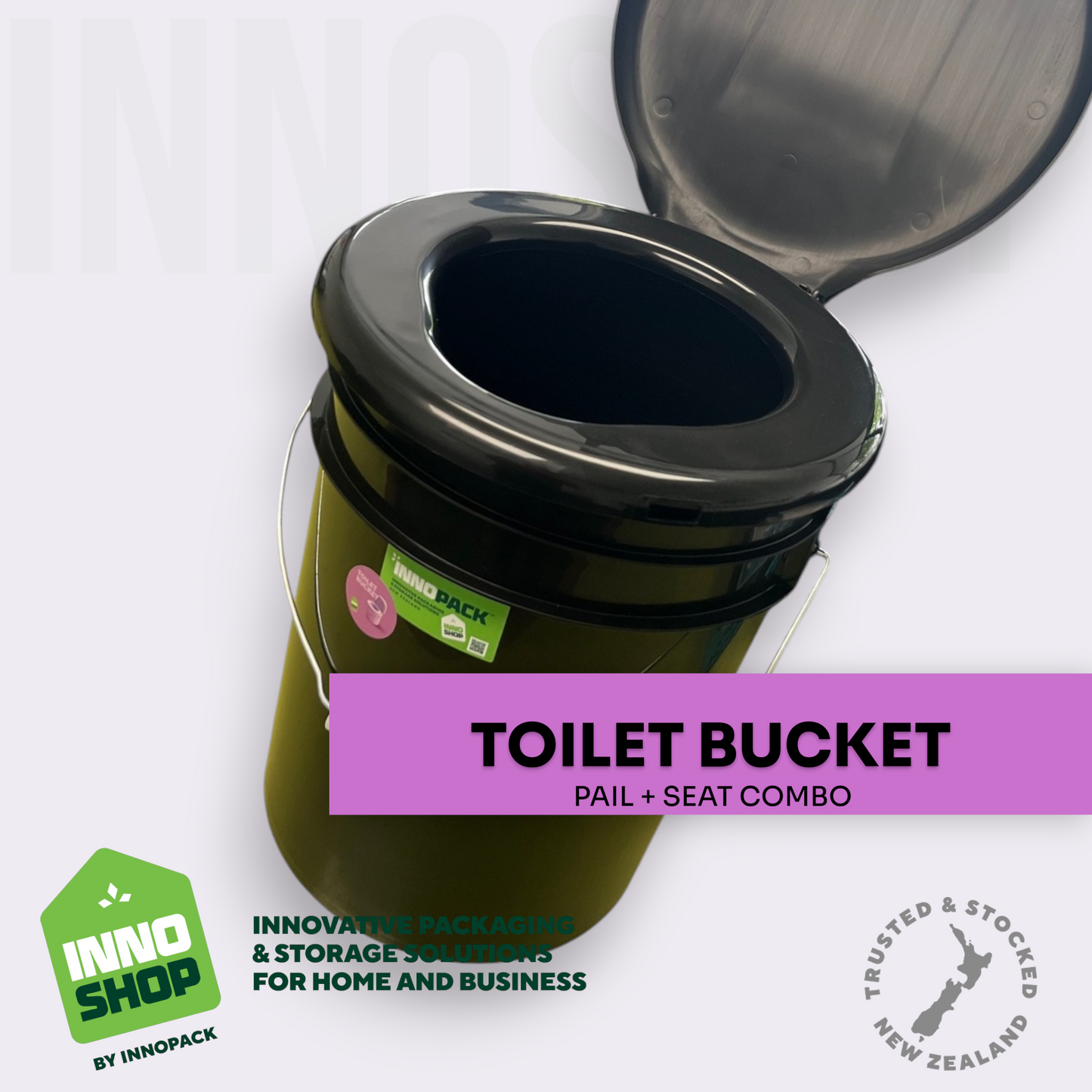 20L TOILET PAIL AND SEAT COMBO