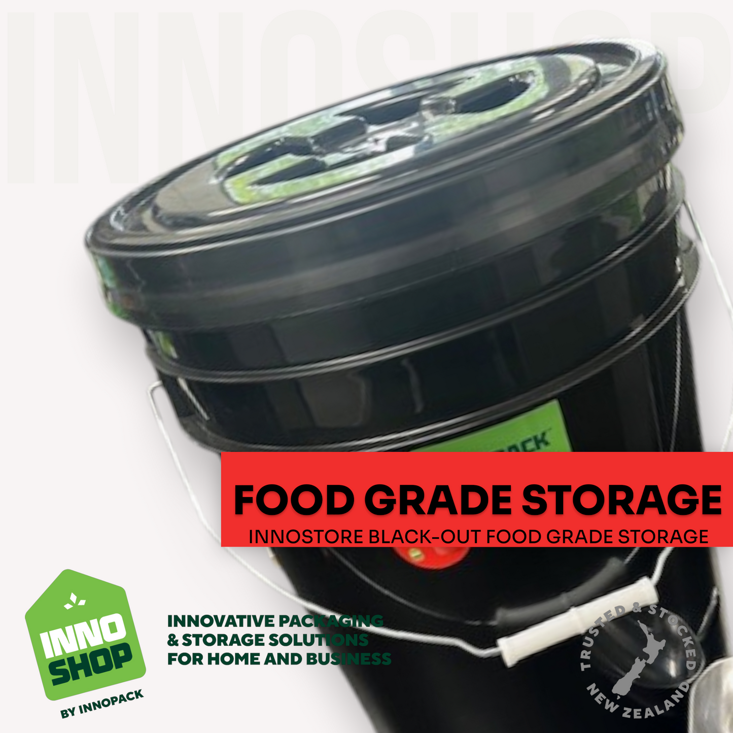 20L BLACK-OUT STORAGE PAIL & GAMMA SEAL SCREW LID