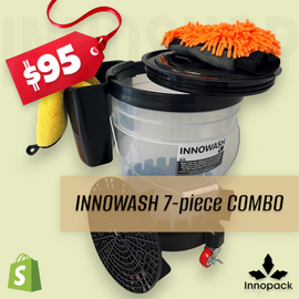 INNOWASH 20L CARWASH 7-PIECE COMBO INCLUDES TROLLY AND OUR 2 PIECE CARE KIT
