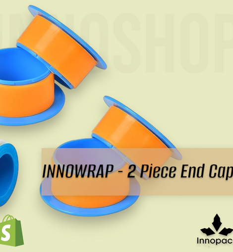 INNOWRAP 10 PAIRS of 75MM DIA (3-INCH) 2-Piece re-usable ENDCAPS
