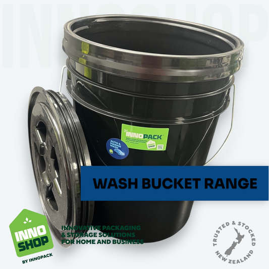 WASH BLACK RIM & TYRE BUCKET SET