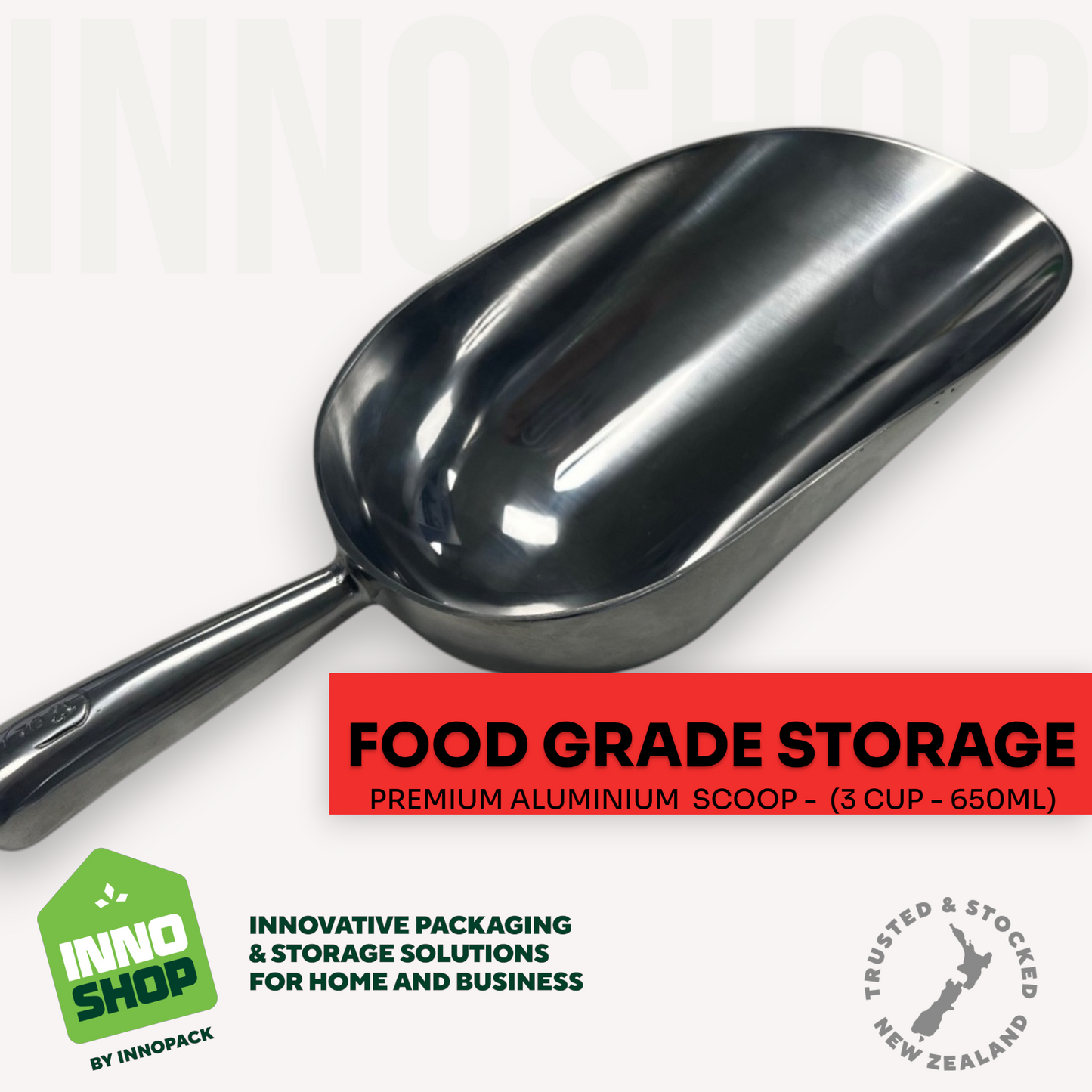 3 CUP PREMIUM CAST ALUMINIUM SCOOP 650ml (24oz)