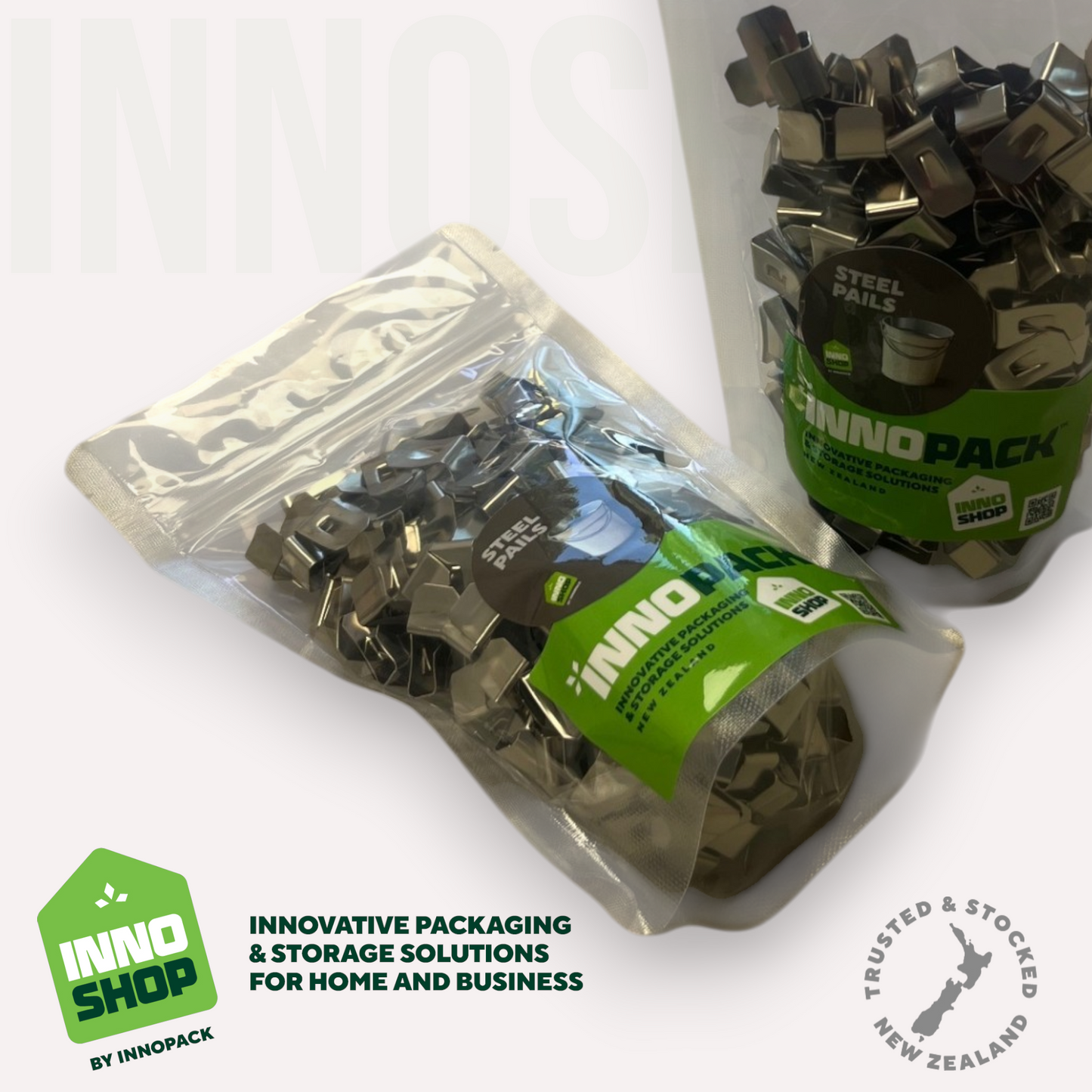 METAL TRIPLE TIGHT SAFETY CLIP for 500ML-4L (SOLD in BAGS of 250 CLIPS)
