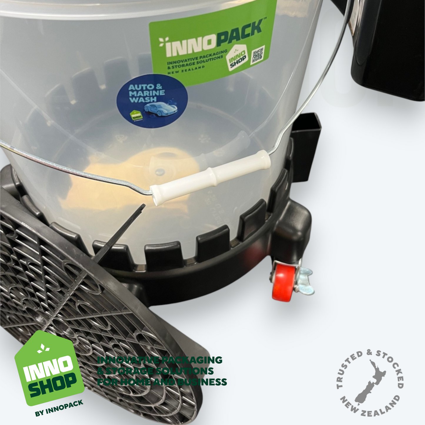 WASH 5-PIECE TROLLY KIT - FREE!!! SPONGE, CLOTH & GLOVE