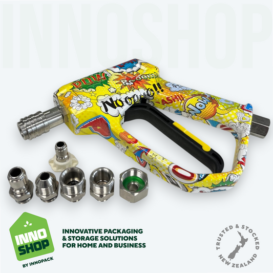 HIGH PRESSURE WASH GUN + OLD SCHOOL 5-PIECE CONNECTOR SET